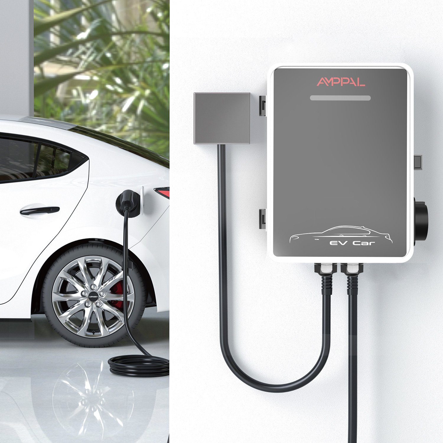 AMPPAL 7 kW AC fali töltőállomás