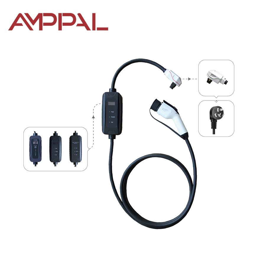AMPPAL 3,5 kW hordozható AC töltőállomás
