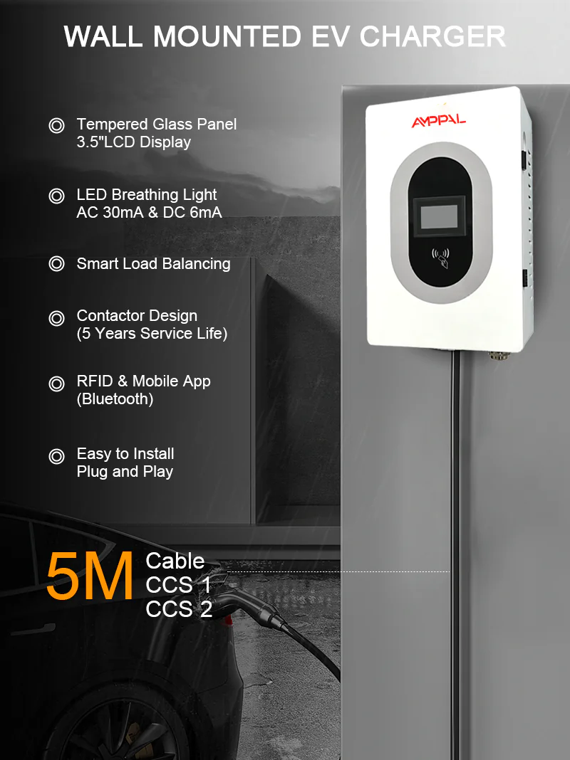 AMPPAL 30 kW DC fali töltőállomás